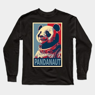 Pandanaut Funny Panda Astronaut HOPE Long Sleeve T-Shirt